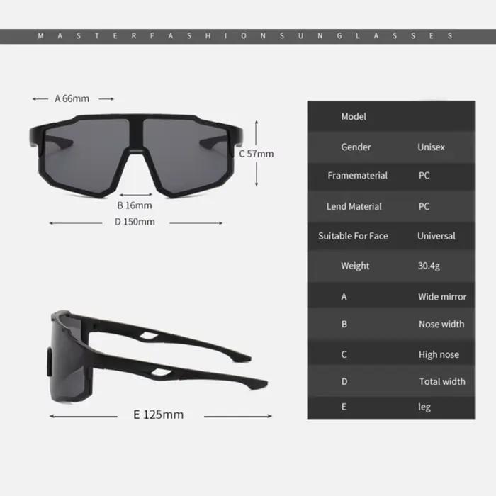 Nouvelles lunettes de soleil de cyclisme grand cadre UV400 nuances Protection UV Sports de plein air