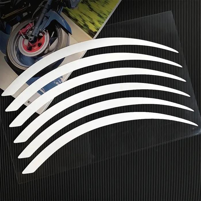 Bandes autocollantes réfléchissantes pour roues de moto, 6 pièces, 10 "12", pour YAMAHA, HONDA, SUZU