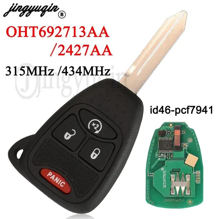 Jingyuqin – clé télécommande à 4 boutons, 315/434MHz, pour voiture Jeep Cherokee, Commander Grand Li