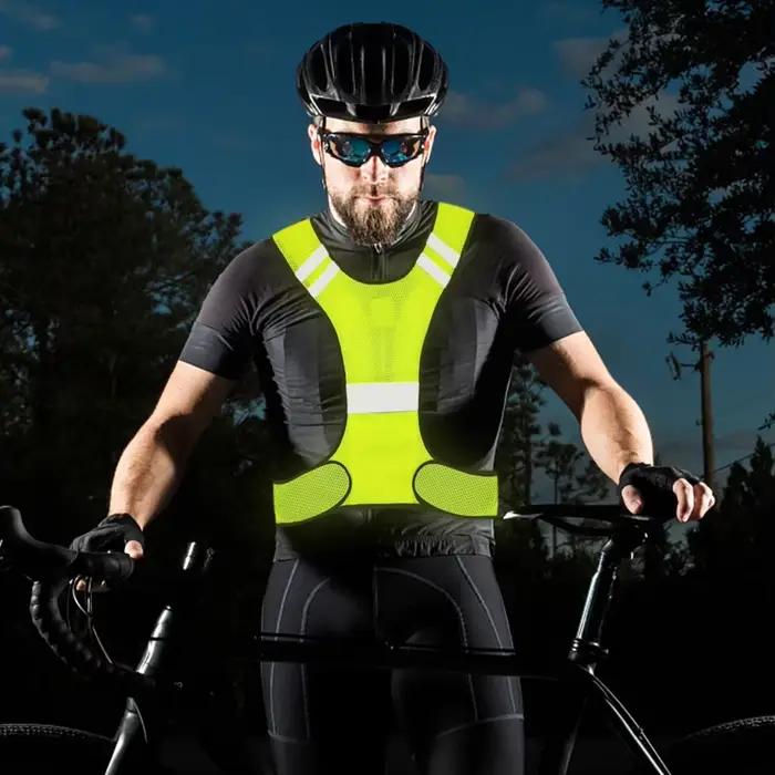 Gilet réfléchissant de sécurité respirant, léger et réglable pour hommes et femmes, équitation de nu