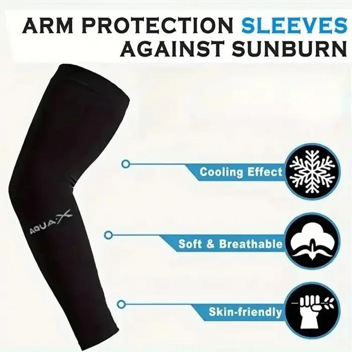 3 paires de manchons solaires UV pour bras – Protection respirante, utilisations pour la conduite, l
