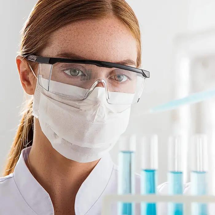 Lunettes de sécurité anti-éclaboussures pour le travail, 2 pièces, protection des yeux, lunettes de