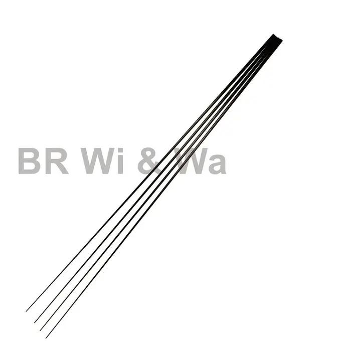 BR Wi & Wa 4 pièces 50CM pointe de canne en carbone massif blanc sans peinture composants de constru