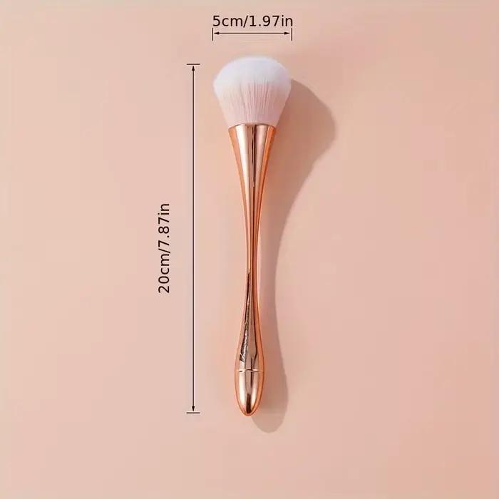 Pinceau de maquillage en éventail doré Rose, brosse cosmétique, brosse à poudre libre, brosse de sur