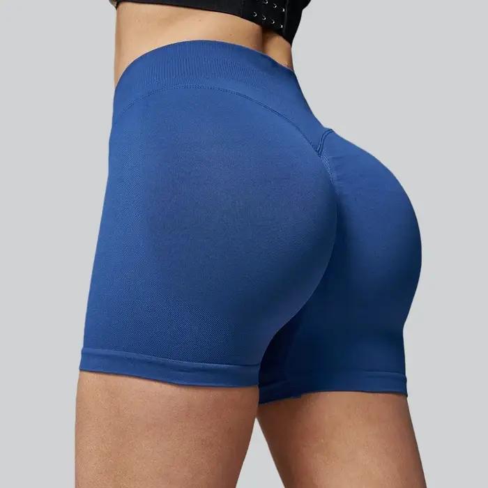 Shorts de yoga taille haute sans couture pour femmes, shorts de sport push-up pour le fitness, sécha
