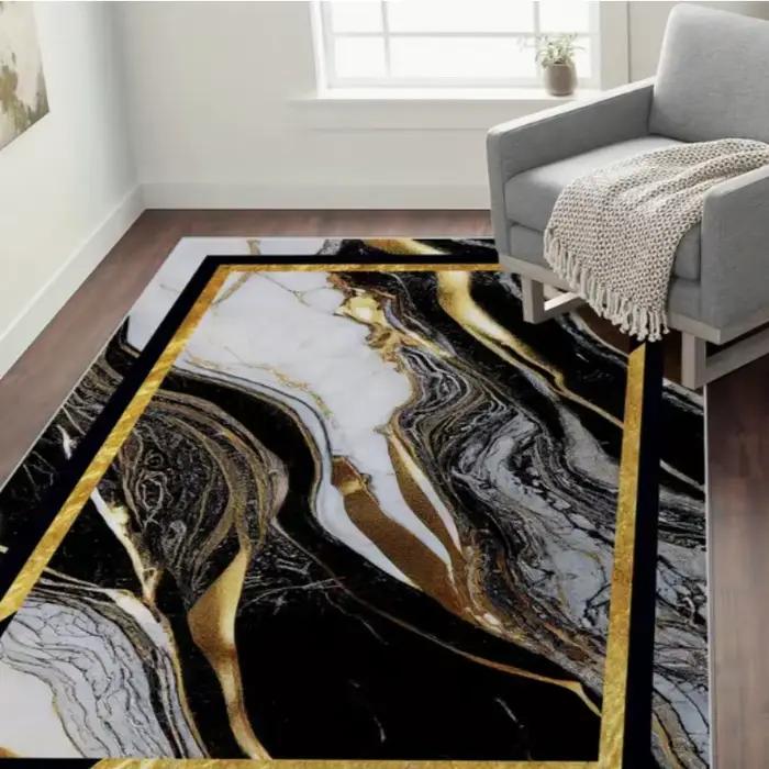 Tapis géométrique léger et durable pour intérieur et extérieur, décoration de sol pour canapé et table à thé