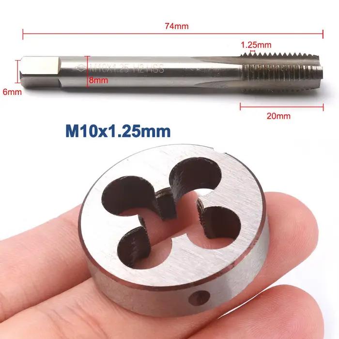 Jeu de tarauds métriques à filetage M10/M12/M14/M16/M15/M18/M20, filetage de Machine HSS à droite, b