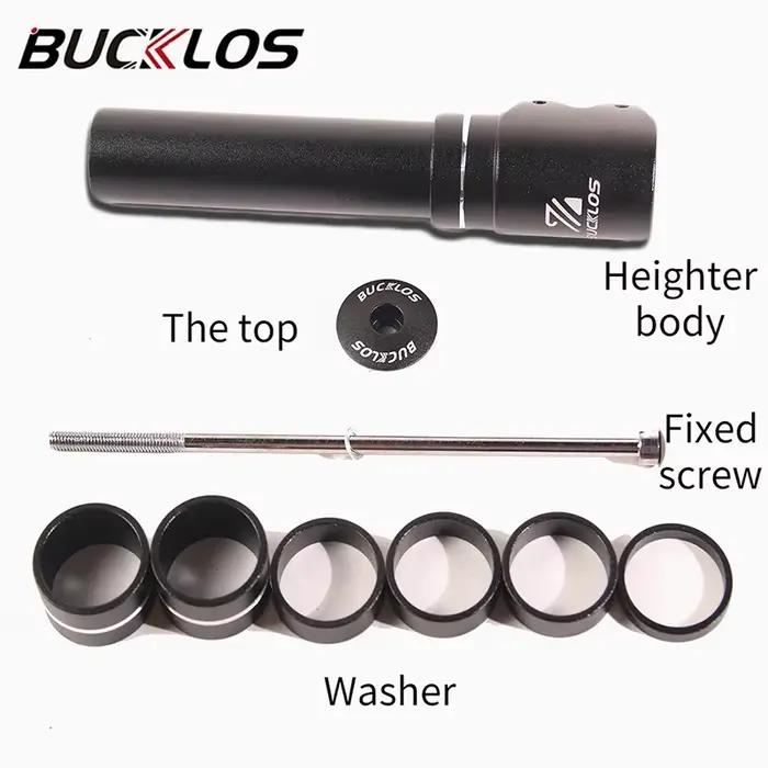 BUCKLOS tige de fourche de vélo montée jusqu'à 115mm 180mm 210mm tige de vélo extension de hauteur r
