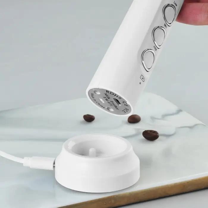 Mousseur à lait électrique Portable 3 en 1, mousseur Rechargeable Portable, mélangeur de boissons à