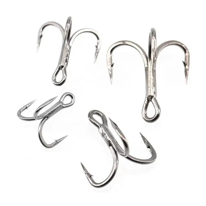 20 pièces hameçons triples 6x hameçon de pêche solide pour grand jeu Bluefish saumon Kingfish 3/0 #