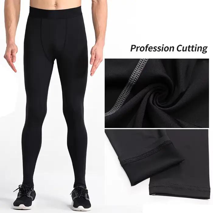 Leggings de compression homme pour gymnastique et fitness - Pantalon d'entraînement sec basket-ball jogging