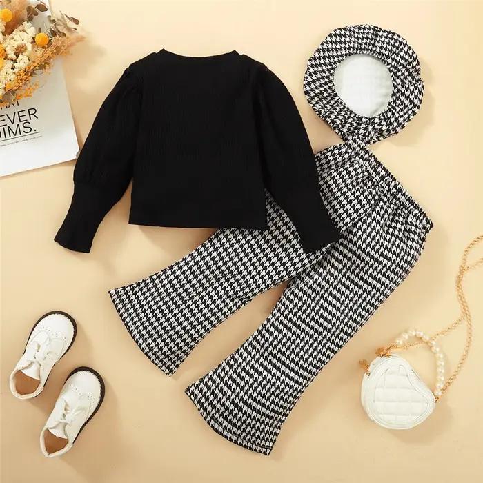 Ensemble de vêtements pour petites filles de 1 à 6 ans, ensemble de Style coréen pour enfants, haut