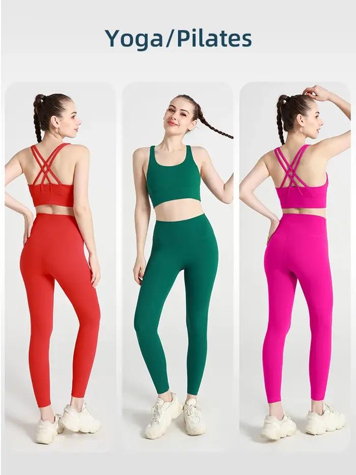 Vêtements de Yoga 2 pièces pour femmes, survêtement à séchage rapide, combinaison de Fitness respira