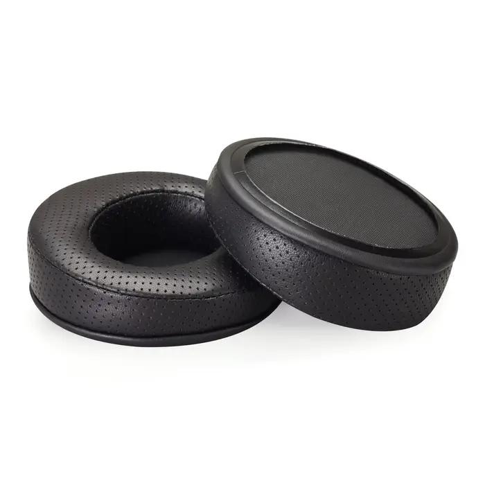 Coussinets d'oreille perforés en peau de mouton, 11cm, coudés, pour écouteurs Fostex TH-600 TH-900 D