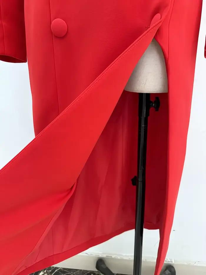 HIGH STREET Nouvelle Collection 2026 Manteau Long Trench à Col Montant pour Femme, Modèle Designer