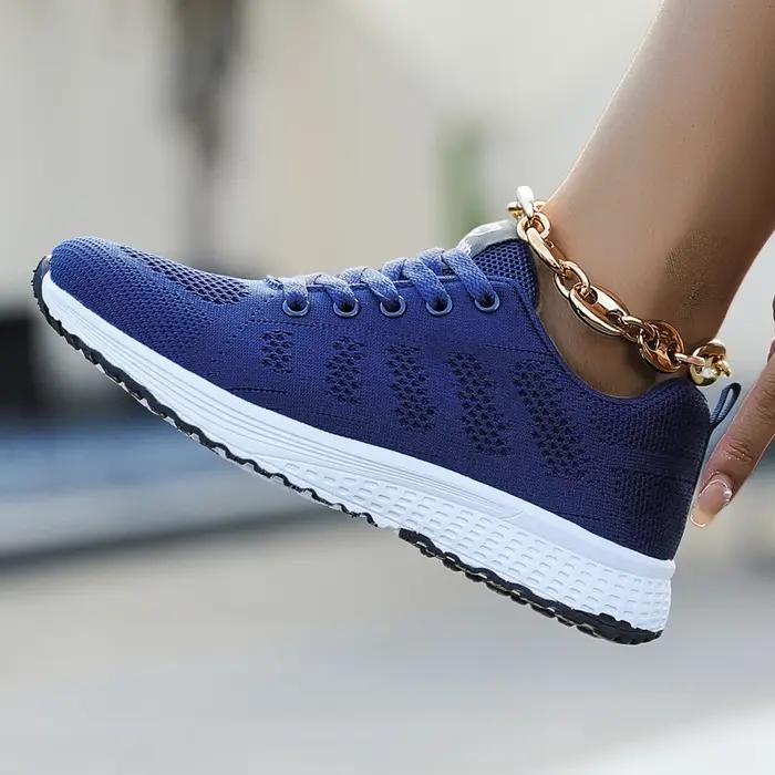 Baskets légères et respirantes pour femmes, chaussures de course en maille confortables pour l'extér