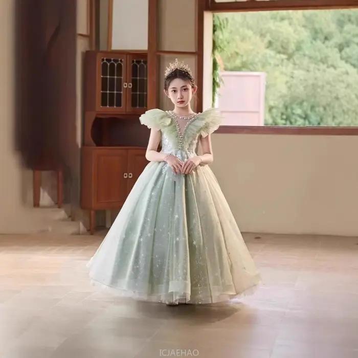 Robe de Soirée 2026 pour Filles, Robe de Princesse pour Mariage, Spectacle de Piano, Demoiselle d'ho