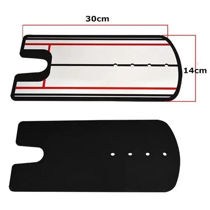Miroir de pratique de mise de Golf, aide à l'entraînement à l'alignement du miroir, ligne d'oeil de
