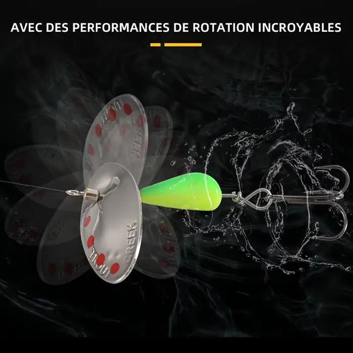 Leurre métallique à lame rotative en laiton pour pêche à la truite en eau douce occasions spéciales pêcheurs amateurs et experts