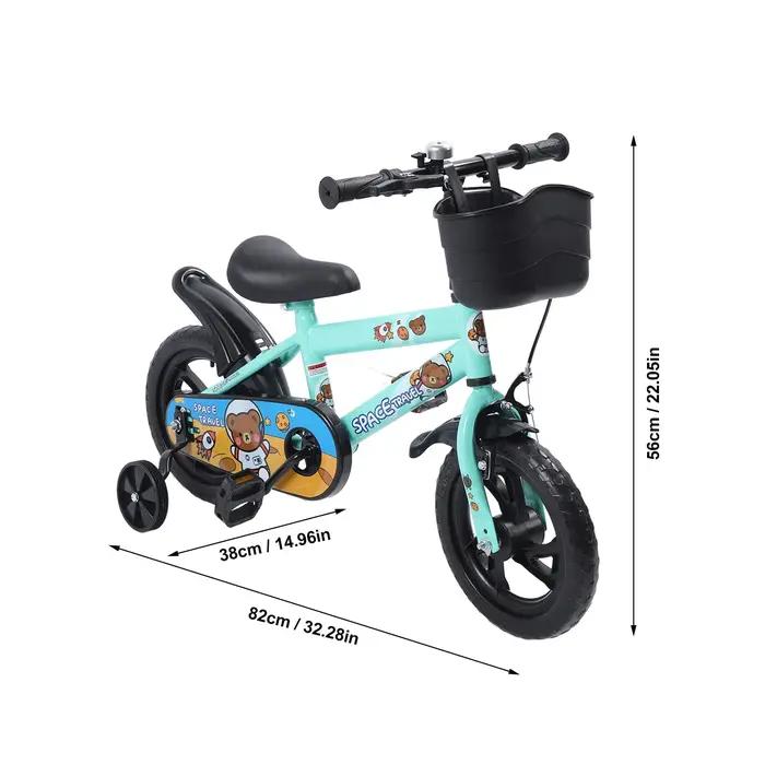 Vélo pour enfants, empêche les pieds coincés, Structure Stable, coussin élastique, vélo pour enfants avec roues d'entraînement pour âgés de 3 à 6 ans