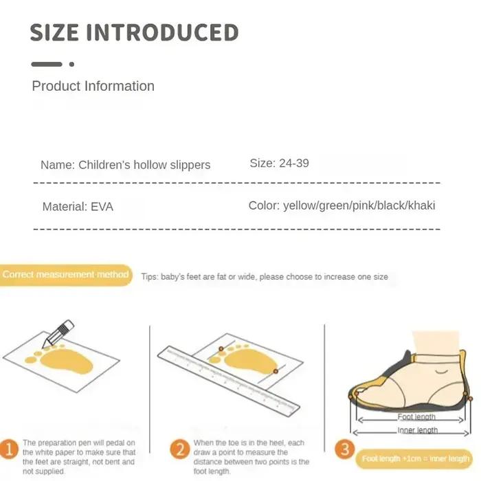 Pantoufles pour enfants garçons EVA visage souriant pantoufles de salle de bain été 2-14 ans fille a