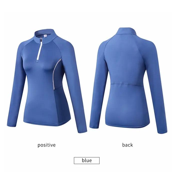 Chemise d'entraînement pour femmes à manches longues automnales conçue pour la course à pied yoga gymnastique fitness jogging en plein air confortable durable et élégante