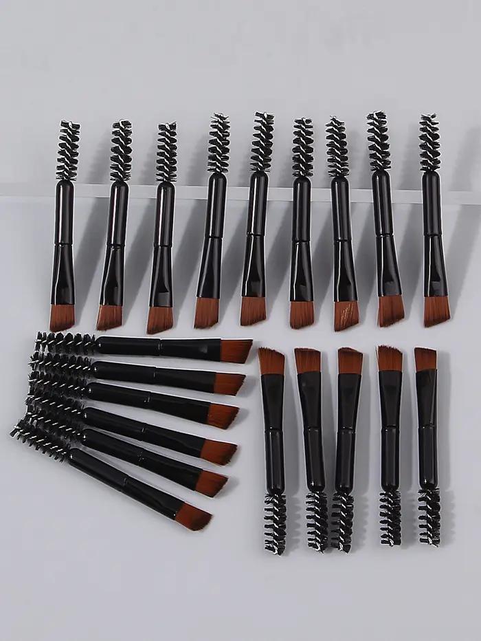 Mini brosse de maquillage multifonctionnelle pour les yeux, brosse à cils à double tête, brosse pour
