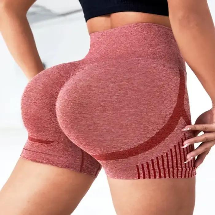 Shorts de yoga pour femmes sans couture haute élasticité séchage rapide pour activités sportives et détente