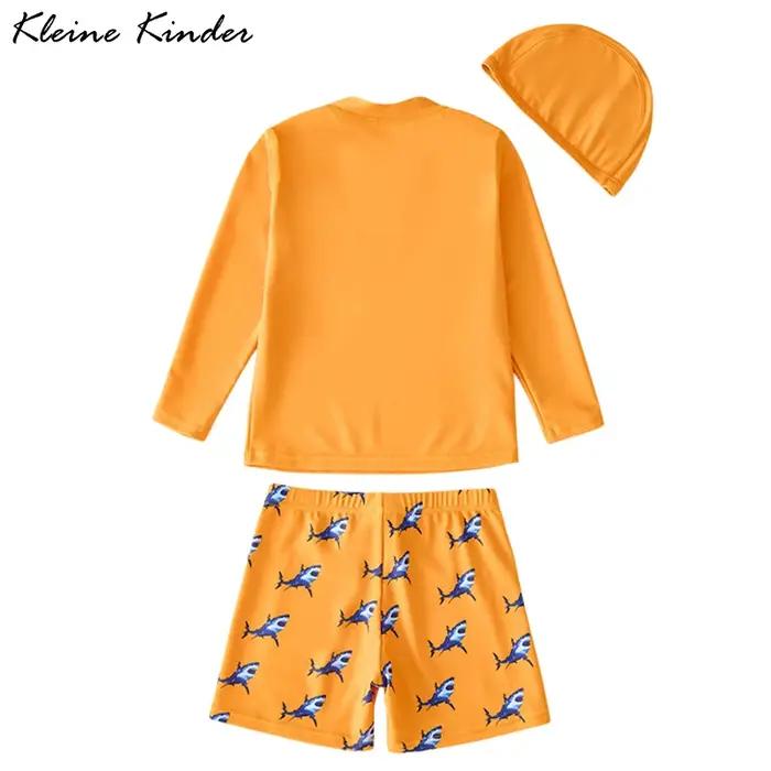 Maillot de bain à manches longues pour enfants, protection UV UPF50, vêtements de plage pour garçons