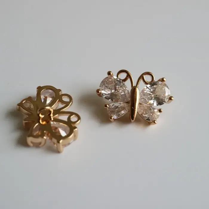 Boutons en cristal de luxe, 5 pièces/lot, bouton en zircone cubique pour manteau, couture décorative