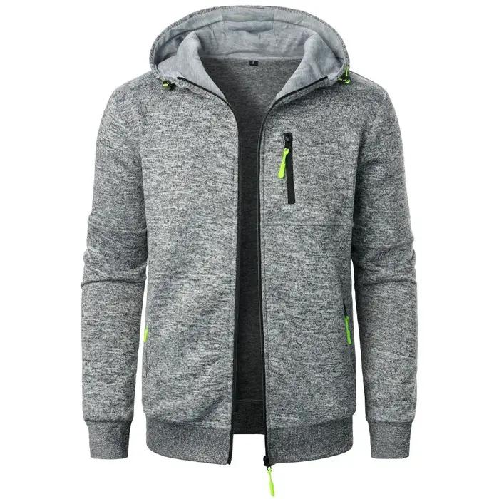 Nouveaux hommes sport Fitness sweat-shirt décontracté Cardigan vestes à capuche Cardigan sweats à ca