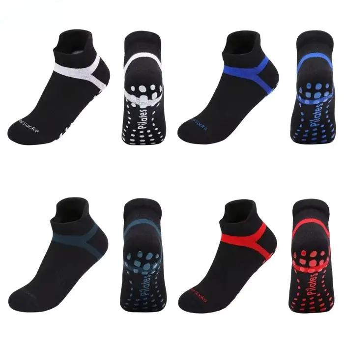 Chaussettes de yoga respirantes en coton non ald pour hommes et femmes, grande taille, silicone, fit