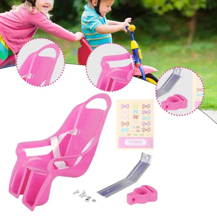 Porte-siège de vélo pour poupées de taille standard design pétales mignon accessoire d'équipement pour bébé occasions spéciales jouer à l'aventure