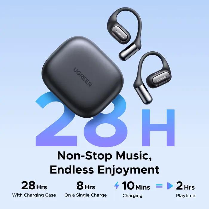 UGREEN FitBuds écouteurs à oreille ouverte, crochet d'oreille TWS True-Wireless Bluetooth 6.0 écoute