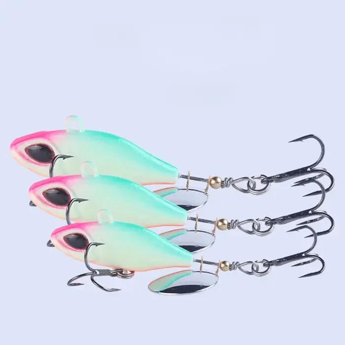 BassLegend – Micro Spinnerbait de pêche, bar, truite, Deracou, Vib, queue vibrante, lame rotative, 8