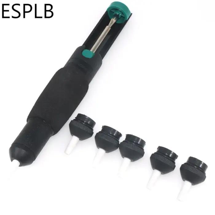 Pompe à dessouder puissante en plastique, aspiration d'étain, fer à souder sous vide, pistolet à des
