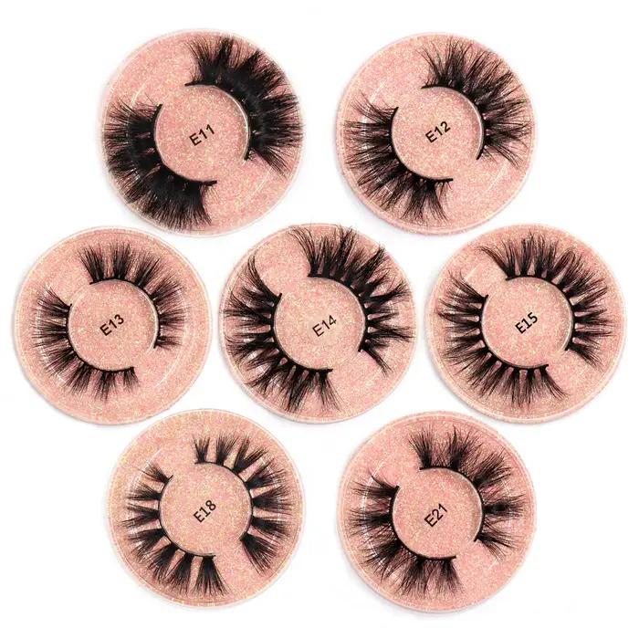 LEHUAMAO – Faux-Cils 3D Volumineux et Doux en Vison, Accessoires de Maquillage Réutilisables Épais,