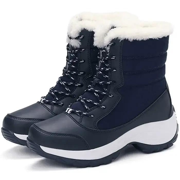 Femmes bottes bottines légères plate-forme chaussures pour femmes talons hiver Botas Mujer garder au