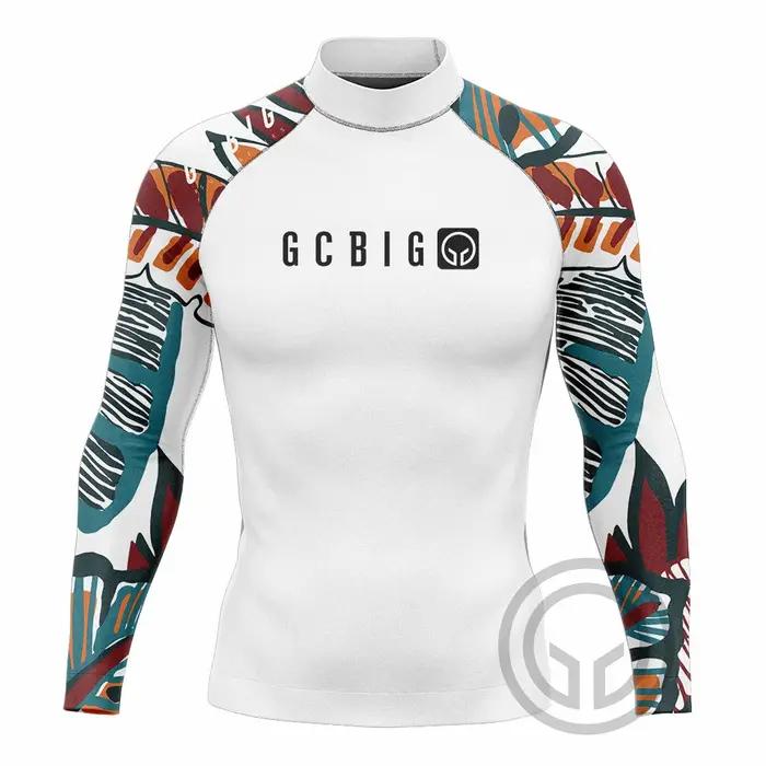 Maillot de bain à manches longues pour hommes, vêtements de surf, t-shirt de natation, maillot de ba