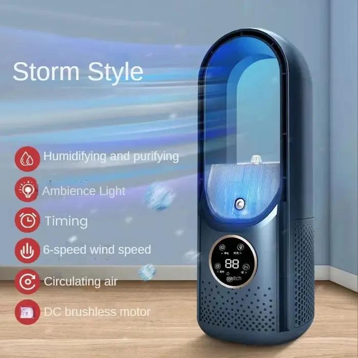 Refroidisseur d'air USB Portable, ventilateur électrique sans feuilles, minuterie silencieuse à 6 vi