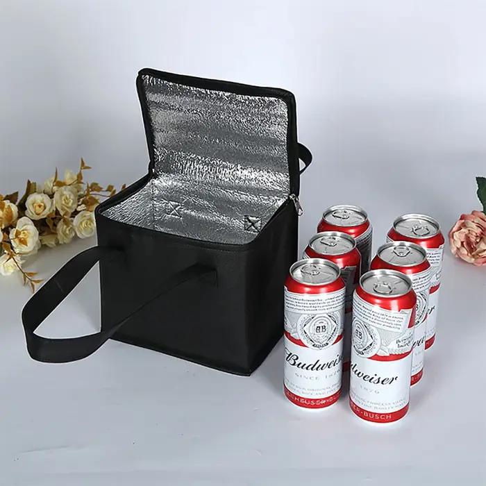 Sac isotherme portable pliable pour pique-nique, sac isotherme pour déjeuner, sac de glace pour alim