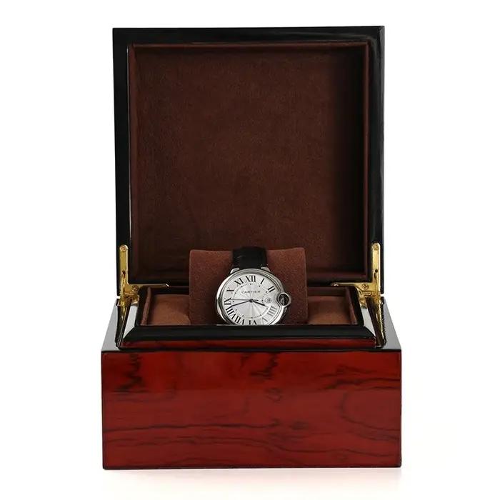 Boîte de rangement pour montres chères avec compartiments séparés et oreillers amovibles pour collectionneurs et amateurs de montres occasions spéciales