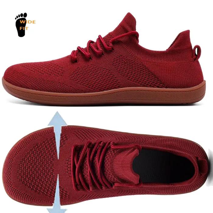 Chaussures pieds nus minimalistes unisexes - Baskets légères respirantes pour marche décontractée plein air