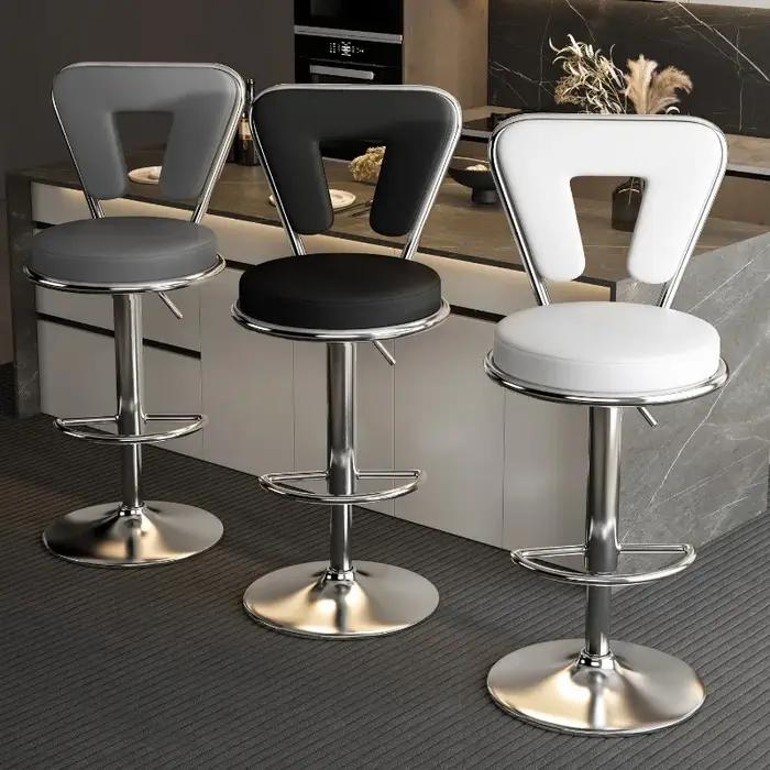 Tabouret de Bar moderne à hauteur réglable, chaise pivotante d'îlot de cuisine à domicile, tabouret