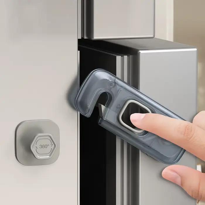 Serrure de réfrigérateur multifonction pour enfants, Protection de sécurité pour enfants, Anti-pince