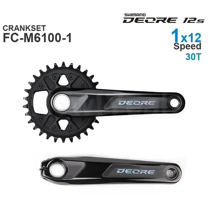 Pédalier SHIMANO DEORE M6100 FC-M6100 FC-M6120 1x12 vitesses - Pièces d'origine VTT