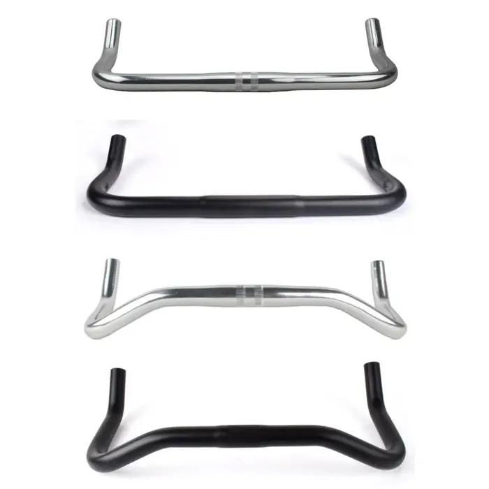 Repose-guidon de vélo en alliage d'aluminium, barre courbée, 22.2x25.4x420mm, piste de vélo à vitess