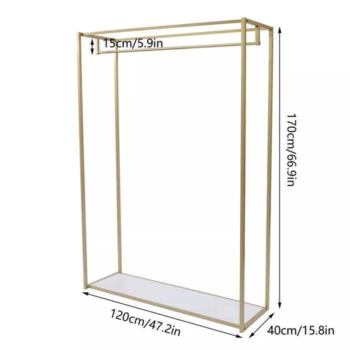 Présentoir à Vêtements au Sol T1-Or RapDuty, Placard à Vêtements T1 grill T1, Étagère de Rangement,