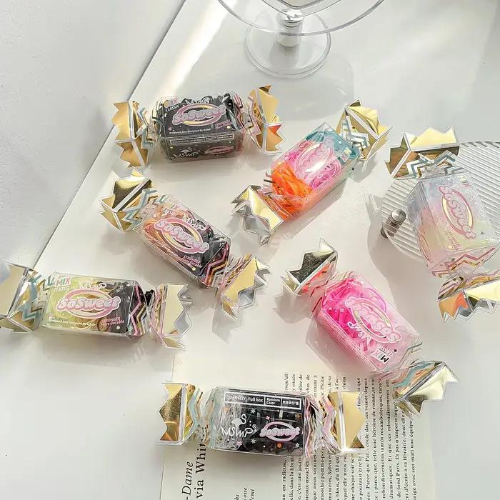 Bandes de cheveux élastiques colorées pour femmes accessoires de cravate jolies bandes de cheveux élastiques bonbons mignons occassions spéciales style unique coiffures sophistiquées transformations capillaires