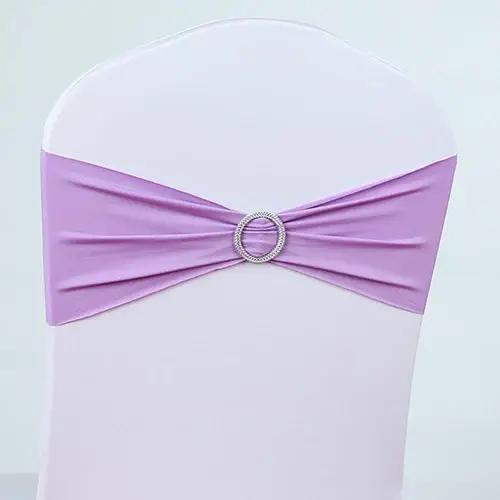 Ceinture élastique pour chaise, ceinture élastique au design fleur ronde